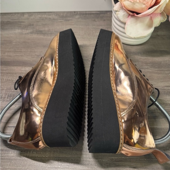 Shelly’s London Mirror Metallic platform shoes size EU39/US8-8.5 EUC - Picture 8 of 10